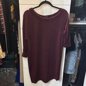 Splendid Burgundy Mini Dress